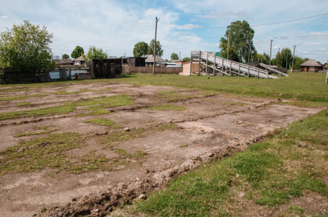 Началось обустройство общественной территории в с.Тегульдет